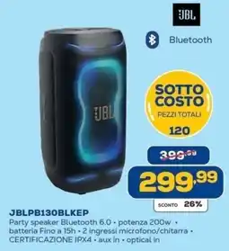 Euronics Bruno JBL Party speaker offerta