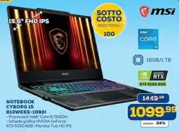Euronics Bruno Notebook Cyborg 15 offerta