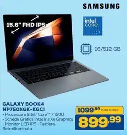 Euronics Bruno Samsung Galaxy Book4 offerta