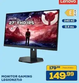 Euronics Bruno Monitor Gaming Legion2710 offerta