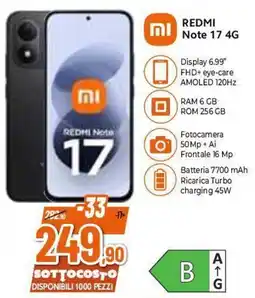 Expert Redmi Note 17 4G offerta