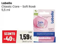 Coop Trentino Labello Classic Care - Soft Rosé offerta