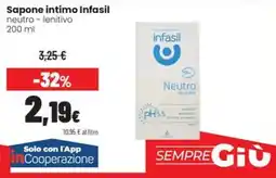 Coop Trentino Sapone intimo Infasil neutro - lenitivo offerta