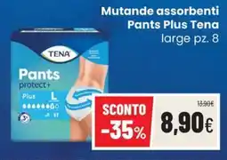 Coop Trentino Mutande assorbenti Pants Plus Tena offerta