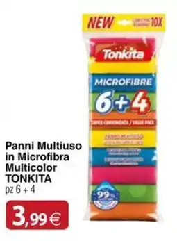 Docks Cash&Carry Panni Multiuso in Microfibra Multicolor TONKITA offerta