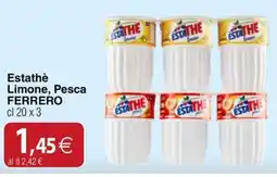 Docks Cash&Carry Ferrero Estathè Limone, Pesca offerta