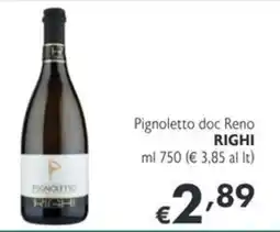 SuperW Pignoletto doc Reno Righi offerta