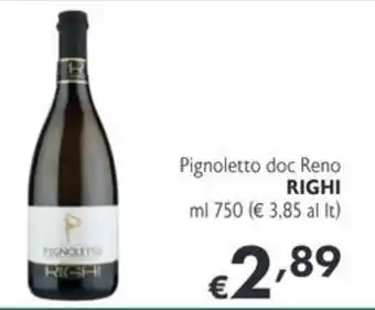 Pignoletto doc Reno Righi