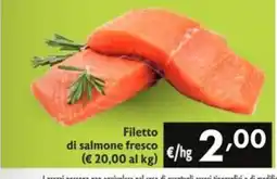 SuperW Filetto di salmone fresco offerta