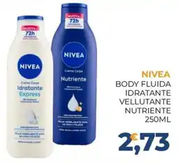 Moderna Nivea body fluida idratante vellutante nutriente offerta