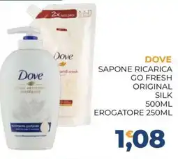 Moderna Dove sapone detergente idratante offerta