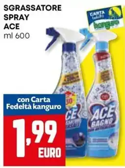 Kanguro Sgrassatore spray Ace offerta