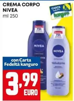 Kanguro Crema corpo Nivea offerta