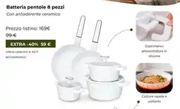 Kasanova Batteria pentole 8 pezzi offerta