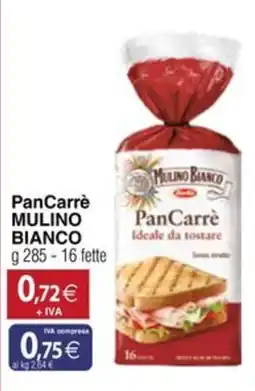Docks Cash&Carry PanCarrè Mulino Bianco offerta