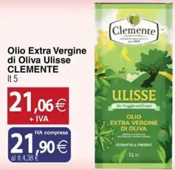 Docks Cash&Carry Olio Extra Vergine di Oliva Ulisse Clemente offerta