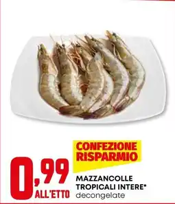 Kanguro Mazzancolle tropicali intere* offerta