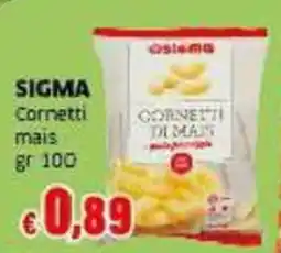 Mercati Alimentari Sigma Cornetti mais offerta