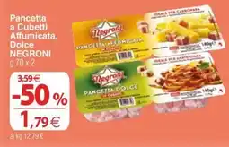 Docks Cash&Carry Pancetta a Cubetti Affumicata, Dolce Negroni offerta