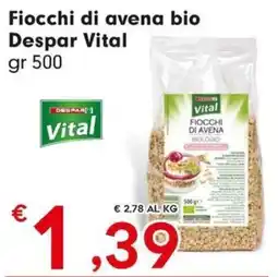 DeSpar Express Fiocchi di avena bio Despar Vital offerta