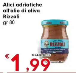 DeSpar Express Alici adriatiche all'olio di oliva Rizzoli offerta