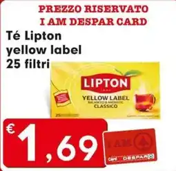 DeSpar Express Té Lipton yellow label offerta