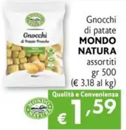 Eurospesa Gnocchi di patate MONDO NATURA offerta