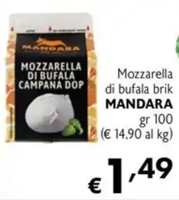 Eurospesa Mozzarella di bufala brik Mandara offerta
