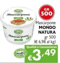 Eurospesa Mascarpone Mondo Natura offerta