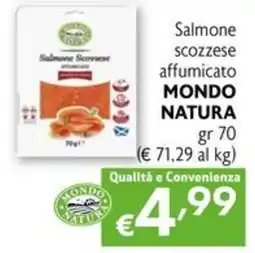 Eurospesa Salmone scozzese affumicato MONDO NATURA offerta