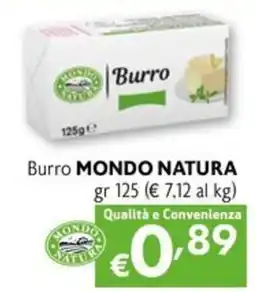 Eurospesa Burro MONDO NATURA offerta