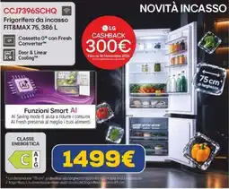 Euronics Frigorifero da incasso LG FIT&MAX 75 offerta
