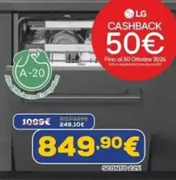 Euronics Lavastoviglie LG offerta
