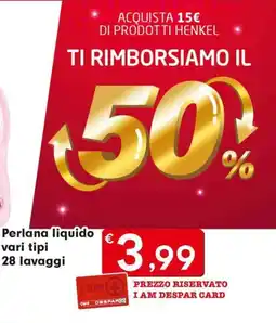 DeSpar Express Perlana liquido offerta