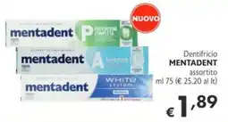 SuperW Dentifricio MENTADENT offerta