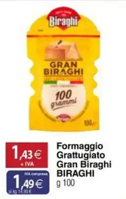 Docks Cash&Carry Formaggio Grattugiato Gran Biraghi offerta
