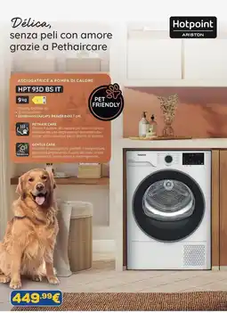 Euronics Hotpoint Ariston Asciugatrice a pompa di calore offerta