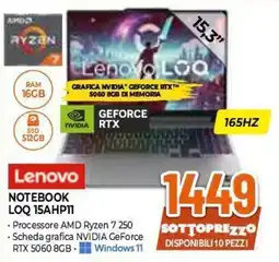 Expert Lenovo Notebook LOQ 15AHP11 offerta