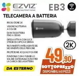 Expert Telecamera a batteria Ezviz EB3 offerta