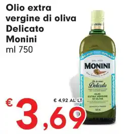 DeSpar Express Olio extra vergine di oliva Delicato Monini offerta