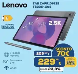 Euronics Tufano Lenovo TAB ZAFR1016SE offerta