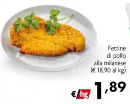 Maxi Supermercati Fettine di pollo alla milanese offerta