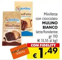 Eurospesa Minifette con cioccolato Mulino Bianco offerta