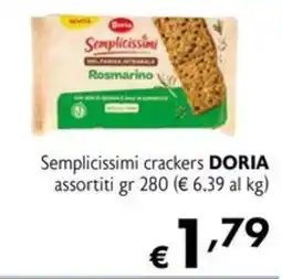 Eurospesa Semplicissimi crackers DORIA offerta