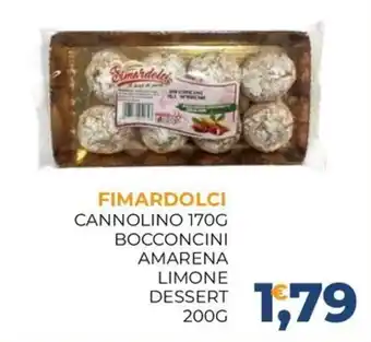 Fimardolci cannolino bocconcini amarena limone dessert
