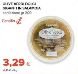 Oasi Olive Verdi Dolci Giganti in Salamoia Consilia offerta