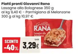 Coop Trentino Lasagne alla Bolognese Rana offerta