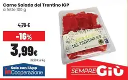 Coop Trentino Carne Salada del Trentino IGP offerta