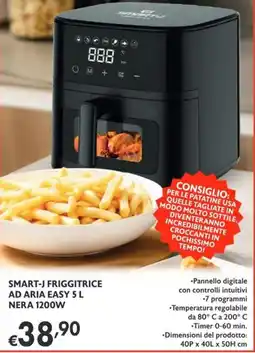 SuperW Smart-J friggitrice ad aria easy 5 L nera offerta
