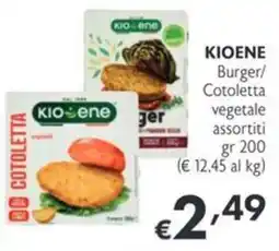 SuperW Kioene Burger/Cotoletta vegetale assortiti offerta